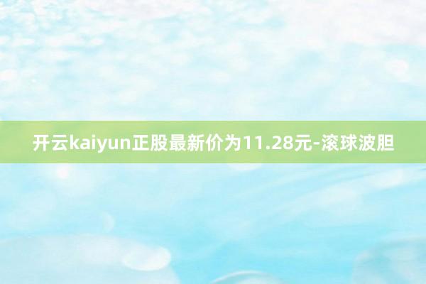 开云kaiyun正股最新价为11.28元-滚球波胆