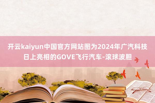 开云kaiyun中国官方网站图为2024年广汽科技日上亮相的GOVE飞行汽车-滚球波胆
