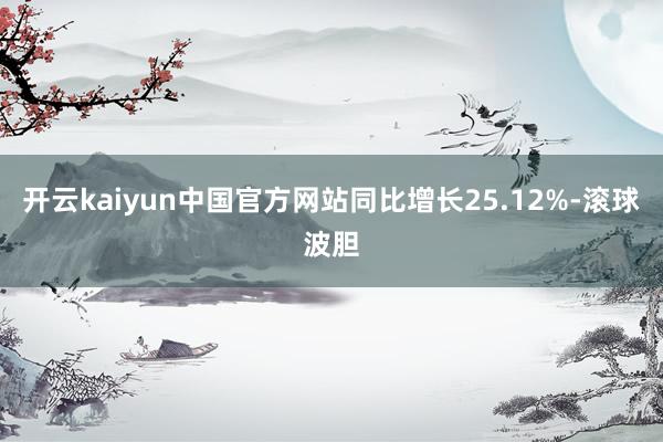 开云kaiyun中国官方网站同比增长25.12%-滚球波胆