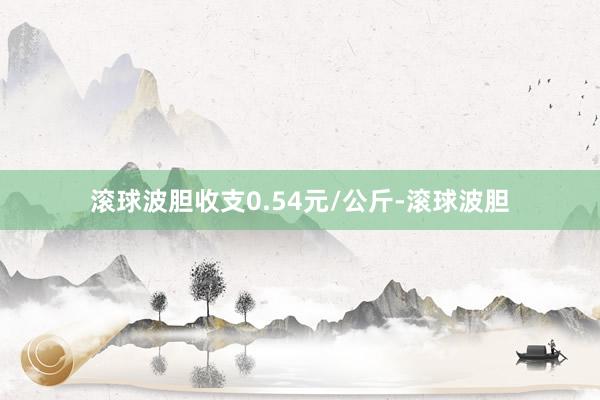 滚球波胆收支0.54元/公斤-滚球波胆