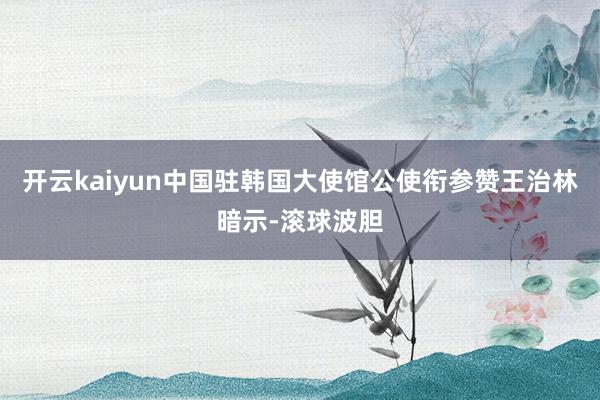 开云kaiyun　　中国驻韩国大使馆公使衔参赞王治林暗示-滚球波胆